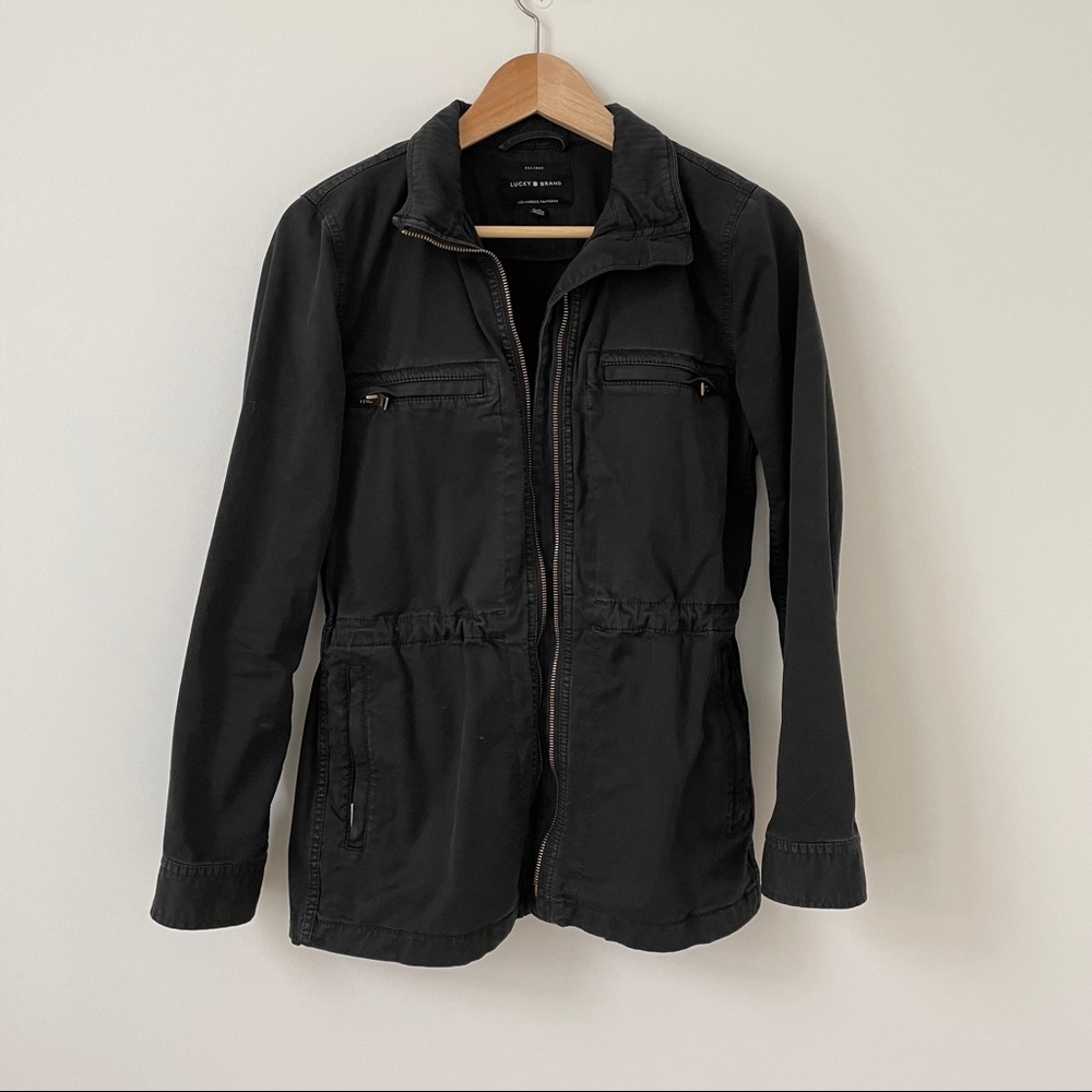 LUCKY BRAND Black Utility Jacket